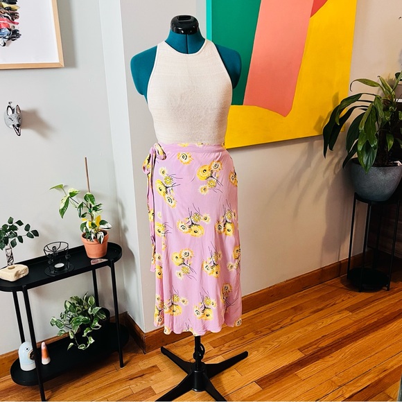Madewell floral wrap skirt - Picture 4 of 7
